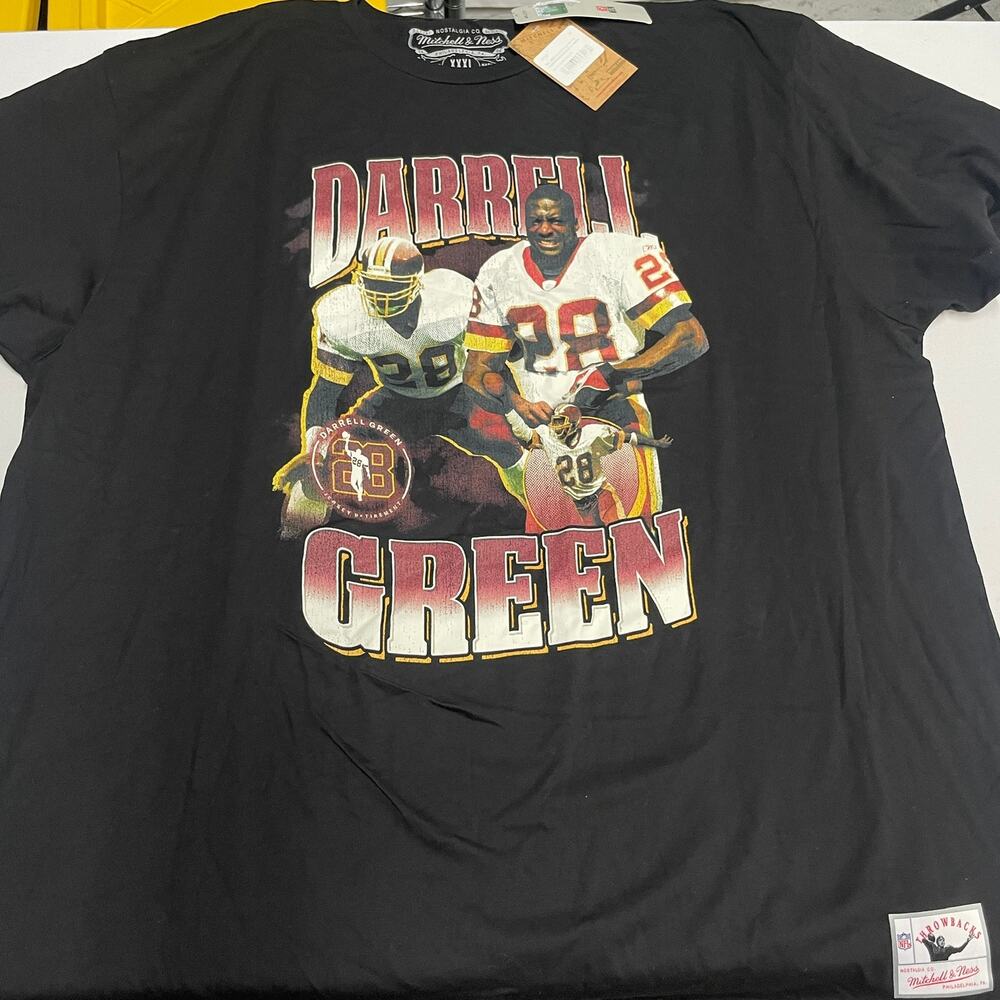 Darrell Green Washington Football Mitchell & Ness NFL Throwbacks 3XL T-Shirt NWT